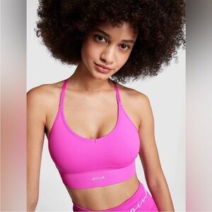PINK Victoria’s Secret racer back sports bra sz L